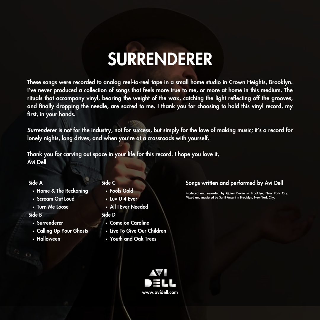 Surrenderer Vinyl | Signed